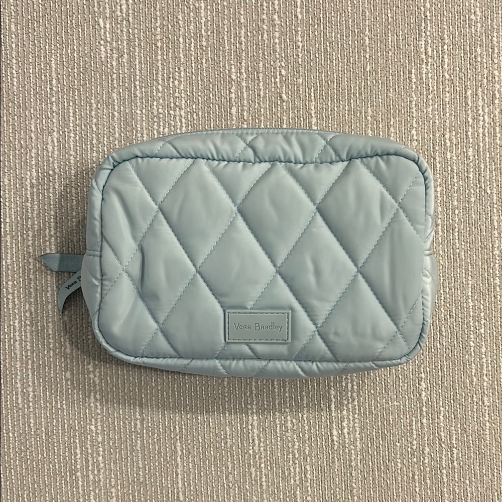 Vera Bradley Light Blue Quilted Pouch